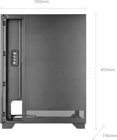 Photo de Boitier Moyen Tour ATX Mars Gaming MC-Pulsar avec panneaux vitrés (Noir)