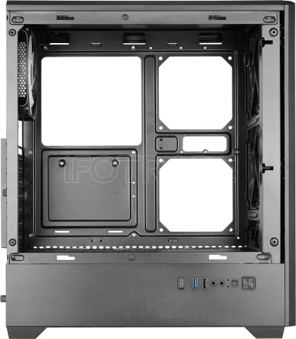 Photo de Boitier Moyen Tour ATX Mars Gaming MC-Quantum RGB avec panneau vitré (Noir)