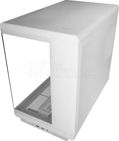 Photo de Boitier Moyen Tour ATX Mars Gaming MC-Rev RGB avec panneaux vitrés (Blanc)