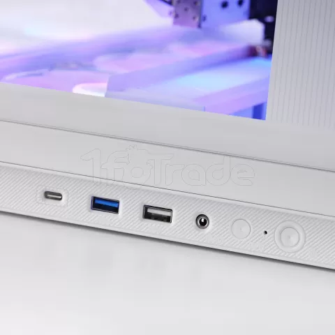 Photo de Boitier Moyen Tour ATX Mars Gaming MC-Rev RGB avec panneaux vitrés (Blanc)