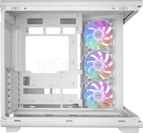 Photo de Boitier Moyen Tour ATX Mars Gaming MC-Rev RGB avec panneaux vitrés (Blanc)