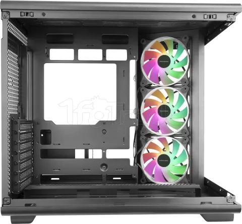 Photo de Boitier Moyen Tour ATX Mars Gaming MC-Rev RGB avec panneaux vitrés (Noir)