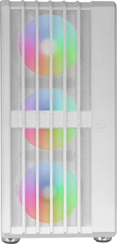Photo de Boitier Moyen Tour ATX Mars Gaming MC-Vault RGB avec panneau vitré (Blanc)