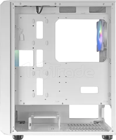 Photo de Boitier Moyen Tour ATX Mars Gaming MC-Vault RGB avec panneau vitré (Blanc)