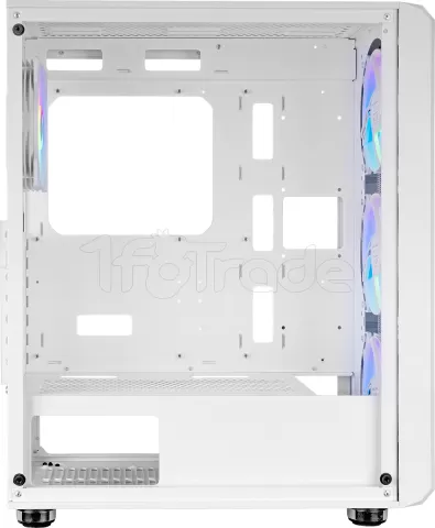 Photo de Boitier Moyen Tour ATX Mars Gaming MC-Vault RGB avec panneau vitré (Blanc)