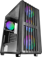 Photo de Boitier Moyen Tour ATX Mars Gaming MC-Vault RGB avec panneau vitré (Noir)