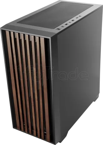 Photo de Boitier Moyen Tour ATX Mars Gaming MC-Wood avec panneau vitré (Noir/Transparent)