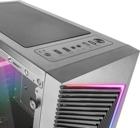 Photo de Boitier Moyen Tour ATX Mars Gaming MC-X7 RGB avec panneau vitré (Noir)