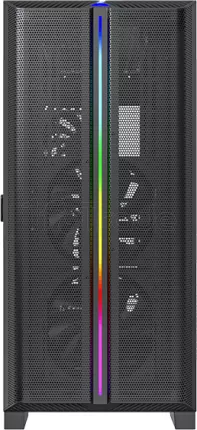 Photo de Boitier Moyen Tour ATX Montech Sky One Lite RGB avec panneau vitré (Noir)