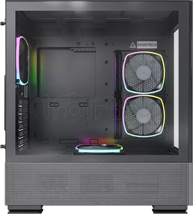 Photo de Boitier Moyen Tour ATX Montech Sky Two RGB avec panneaux vitrés (Noir)
