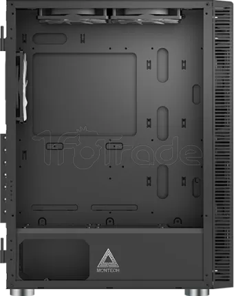 Photo de Boitier Moyen Tour ATX Montech X3 Glass RGB avec panneaux vitrés (Noir)