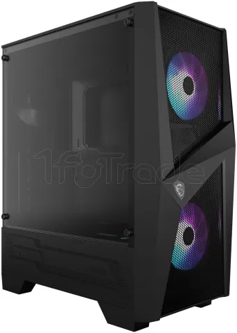 Photo de Boitier Moyen Tour ATX MSI Mag Forge 100R RGB avec panneau vitré (Noir)