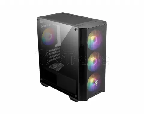 Photo de Boitier Moyen Tour ATX MSI Mag Forge M100A RGB avec panneau vitré (Noir)