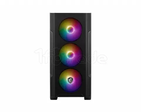 Photo de Boitier Moyen Tour ATX MSI Mag Forge M100A RGB avec panneau vitré (Noir)