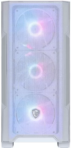 Photo de Boitier Moyen Tour ATX MSI Mag Forge M100R RGB avec panneau vitré (Blanc)