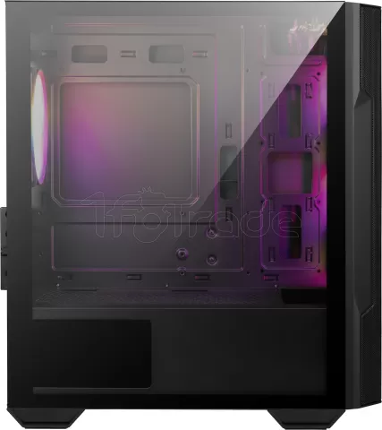 Photo de Boitier Moyen Tour ATX MSI Mag Forge M100R RGB avec panneau vitré (Noir)