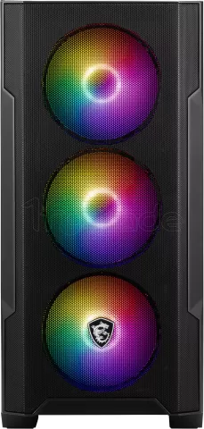 Photo de Boitier Moyen Tour ATX MSI Mag Forge M100R RGB avec panneau vitré (Noir)