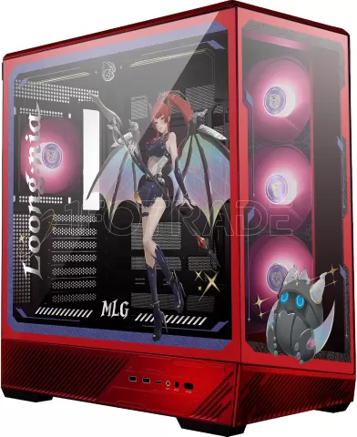 Photo de Boitier Moyen Tour ATX MSI Mag Pano 130R MLG Edition RGB avec panneaux vitrés (Rouge)
