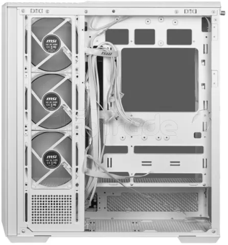 Photo de Boitier Moyen Tour ATX MSI Mag Pano 130R Project Zero RGB avec panneaux vitrés (Blanc)