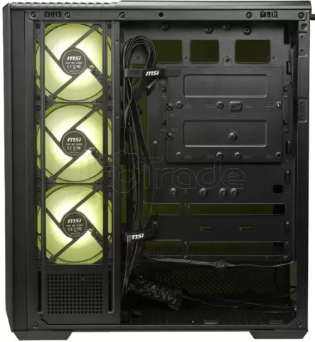 Photo de Boitier Moyen Tour ATX MSI Mag Pano 130R Project Zero RGB avec panneaux vitrés (Noir)