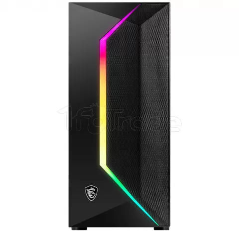 Photo de Boitier Moyen Tour ATX MSI Mag Vampiric 100R RGB avec panneaux vitrés (Noir)