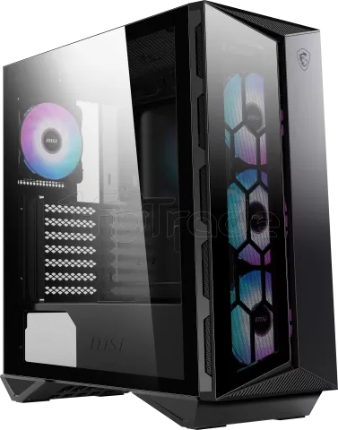 Photo de Boitier Moyen Tour ATX MSI MPG Gungnir 110R RGB avec panneaux vitrés (Noir)