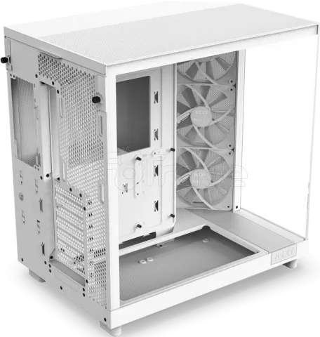 Photo de Boitier Moyen Tour ATX NZXT H6 Flow  avec panneaux vitrés (Blanc)
