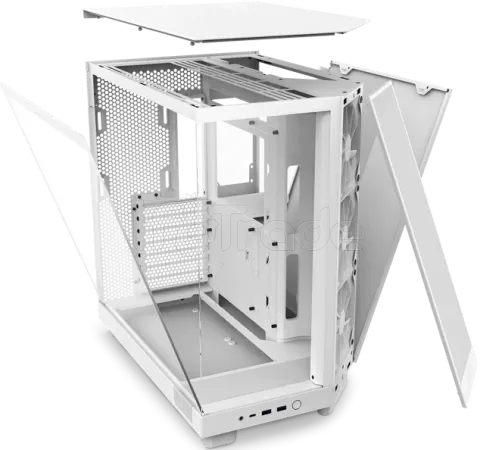 Photo de Boitier Moyen Tour ATX NZXT H6 Flow  avec panneaux vitrés (Blanc)