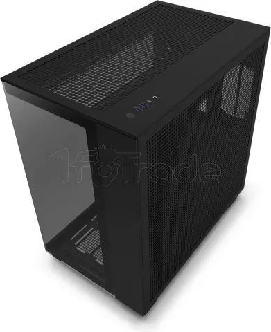 Photo de Boitier Moyen Tour ATX NZXT H9 Flow 2023 avec panneaux vitrés (Noir)