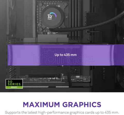 Photo de Boitier Moyen Tour ATX NZXT H9 Flow avec panneaux vitrés (Noir)