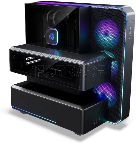 Photo de Boitier Moyen Tour ATX Phanteks EX5 Plus RGB (Noir) avec Watercooling AIO 360mm