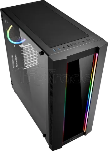 Photo de Boitier Moyen Tour ATX Sharkoon Elite Shark CA200G RGB avec panneaux vitrés (Noir)