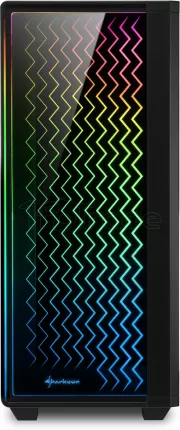 Photo de Boitier Moyen Tour ATX Sharkoon Lit 200 RGB avec panneaux vitrés (Noir)