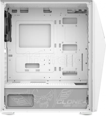 Photo de Boitier Moyen Tour ATX Spirit of Gamer Clone 4 RGB avec panneau vitré (Blanc)