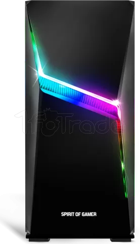 Photo de Boitier Moyen Tour ATX Spirit of Gamer Clone 4 RGB avec panneau vitré (Noir)