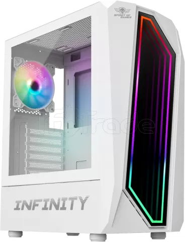 Photo de Boitier Moyen Tour ATX Spirit of Gamer Infinity RGB avec panneaux vitrés (Blanc)