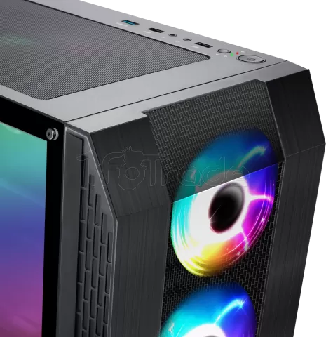 Photo de Boitier Moyen Tour ATX Spirit of Gamer Rogue VI RGB avec panneau vitré (Noir)
