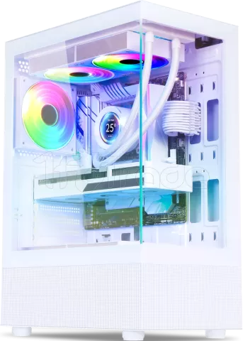Photo de Boitier Moyen Tour ATX Spirit Of Gamer Spectra Artic RGB avec panneaux vitrés (Blanc)