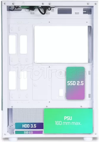 Photo de Boitier Moyen Tour ATX Spirit Of Gamer Spectra Artic RGB avec panneaux vitrés (Blanc)