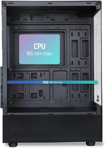 Photo de Boitier Moyen Tour ATX Spirit Of Gamer Spectra Dark RGB avec panneaux vitrés (Noir)