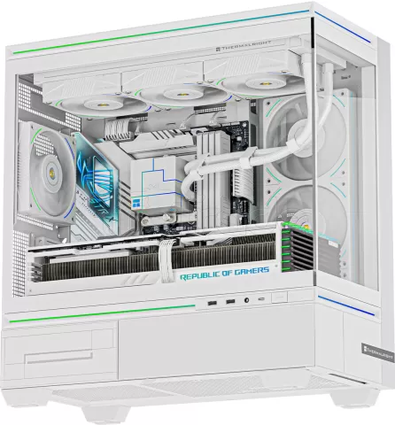 Photo de Boitier Moyen Tour ATX Thermalright TL-M10 RGB avec panneaux vitrés (Blanc)
