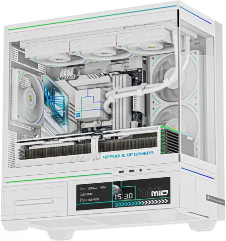 Photo de Boitier Moyen Tour ATX Thermalright TL-M10 Vision RGB avec panneaux vitrés (Blanc)