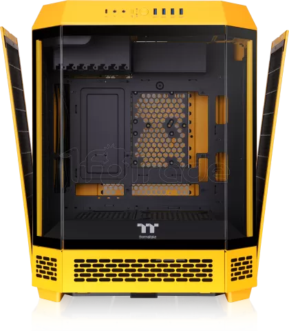 Photo de Boitier Moyen Tour ATX Thermaltake The Tower 600 avec panneaux vitrés (Jaune)