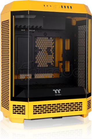 Photo de Boitier Moyen Tour ATX Thermaltake The Tower 600 avec panneaux vitrés (Jaune)
