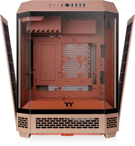 Photo de Boitier Moyen Tour ATX Thermaltake The Tower 600 avec panneaux vitrés (Marron)