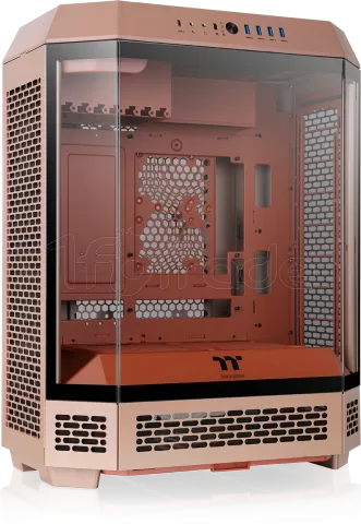 Photo de Boitier Moyen Tour ATX Thermaltake The Tower 600 avec panneaux vitrés (Marron)