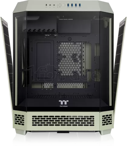 Photo de Boitier Moyen Tour ATX Thermaltake The Tower 600 avec panneaux vitrés (Vert)