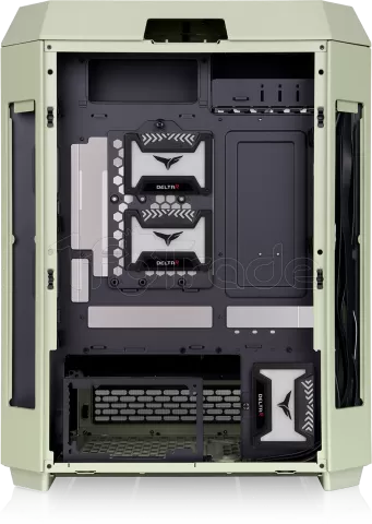 Photo de Boitier Moyen Tour ATX Thermaltake The Tower 600 avec panneaux vitrés (Vert)