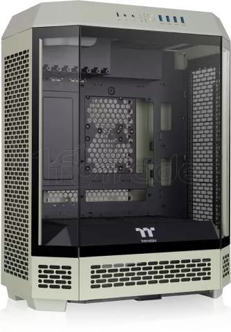Photo de Boitier Moyen Tour ATX Thermaltake The Tower 600 avec panneaux vitrés (Vert)