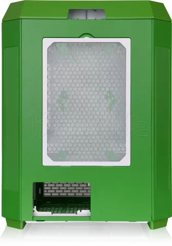 Photo de Boitier Moyen Tour ATX Thermaltake The Tower 600 avec panneaux vitrés (Vert/Blanc)